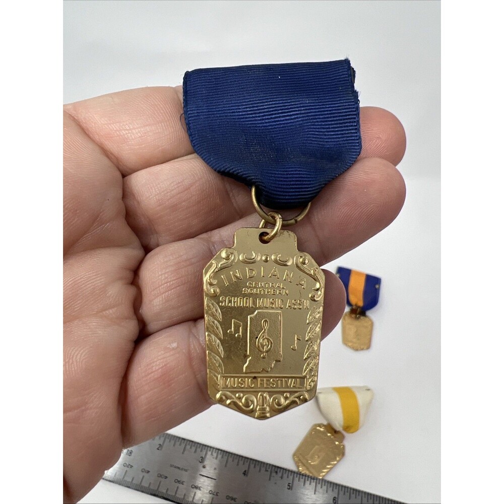Vintage Lot of 6 Indiana Central Southern Music Association Ribbon Medal Award - Picture 5 of 7